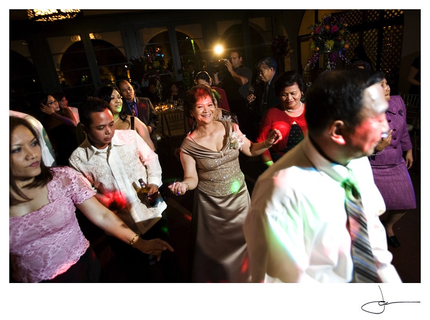 Wedding Reception family dancing at The Prado Balboa Park