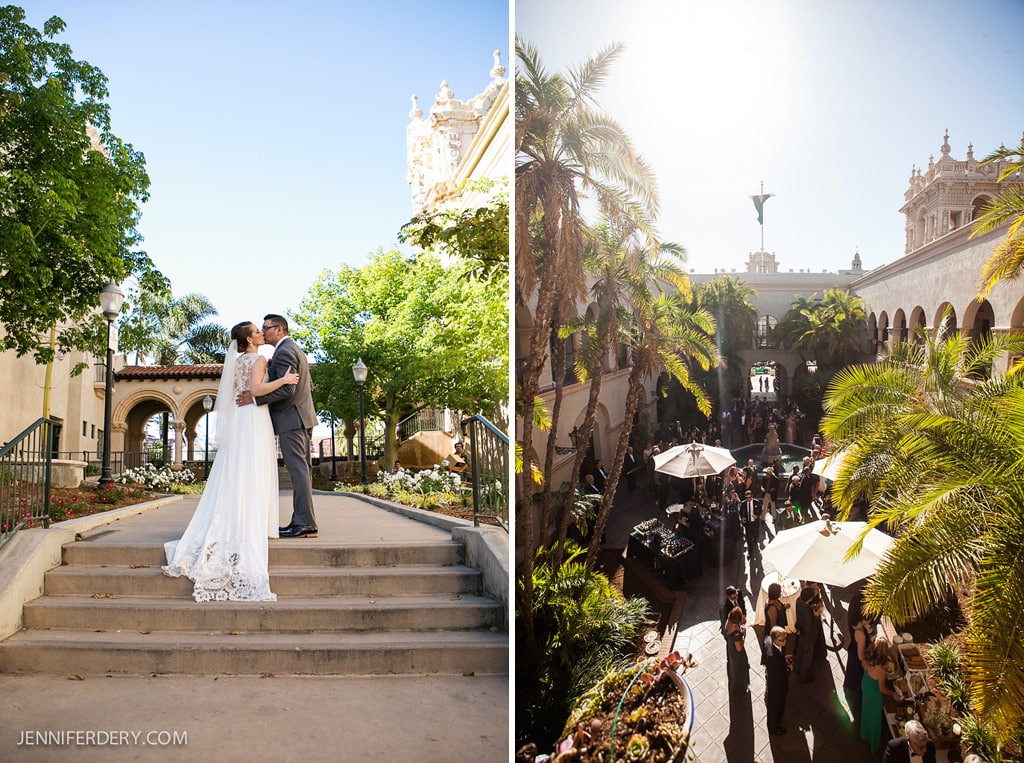 New Orleans Inspired Wedding photos at the Prado Balboa Park San Diego
